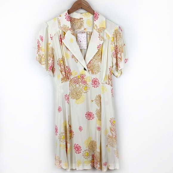 Free People Blue Hawaii Floral Mini Dress - Picture 5 of 8